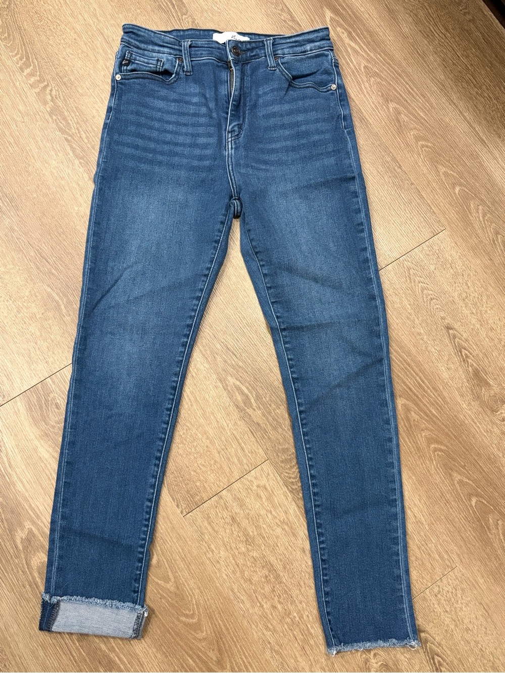 KanCan Women's Dark Blue High-Rise Skinny Jeans